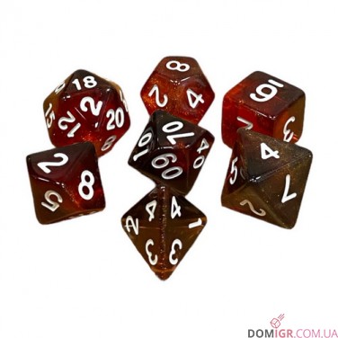 Набор кубиков - Double Color Glitter 7 Dice Set (в ассортименте)